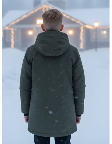 Зимняя парка для мальчика-подростка.