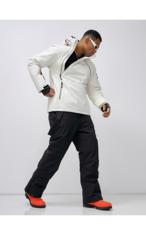 Мужской горнолыжный костюм: куртка-анорак и полукомбинезон