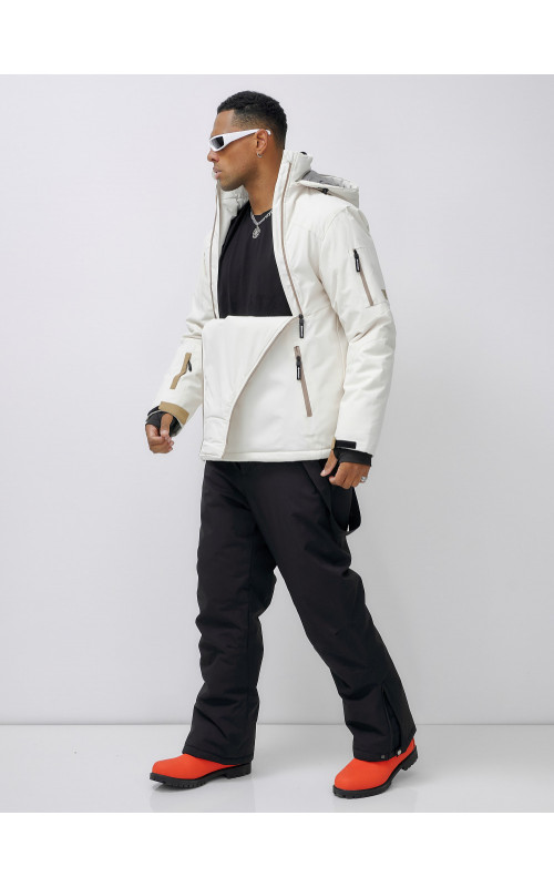 Мужской горнолыжный костюм: куртка-анорак и полукомбинезон