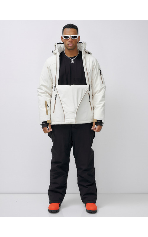 Мужской горнолыжный костюм: куртка-анорак и полукомбинезон