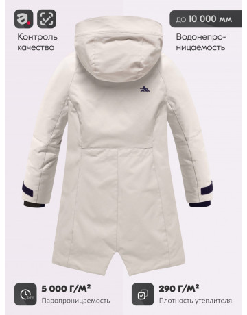 Зимняя парка для девочки-подростка с меховой подкладкой.