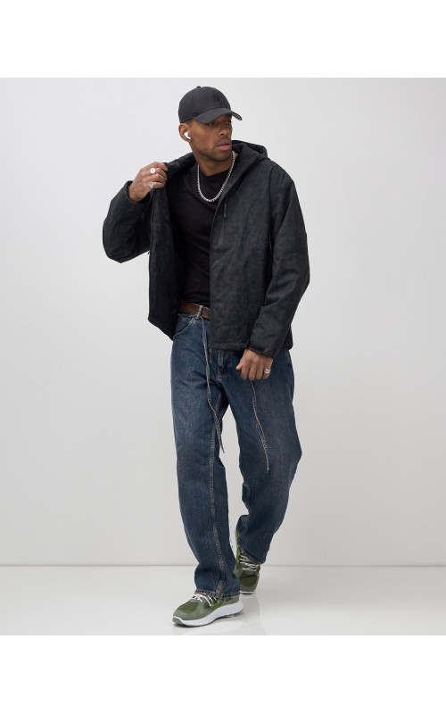 Мужская спортивная куртка для весны и осени, чёрная, для активного отдыха в Тюмени