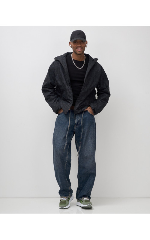 Мужская спортивная куртка для весны и осени, чёрная, для активного отдыха в Тюмени