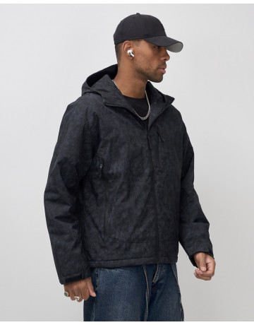 Мужская спортивная куртка для весны и осени, чёрная, для активного отдыха в Тюмени