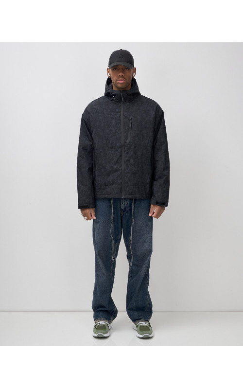 Мужская спортивная куртка для весны и осени, чёрная, для активного отдыха в Тюмени