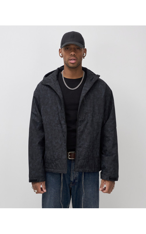 Мужская спортивная куртка для весны и осени, чёрная, для активного отдыха в Тюмени