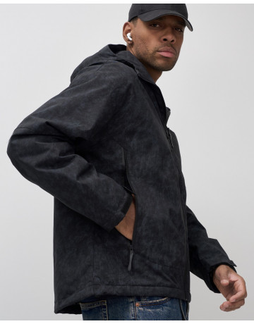 Мужская спортивная куртка для весны и осени, чёрная, для активного отдыха в Тюмени