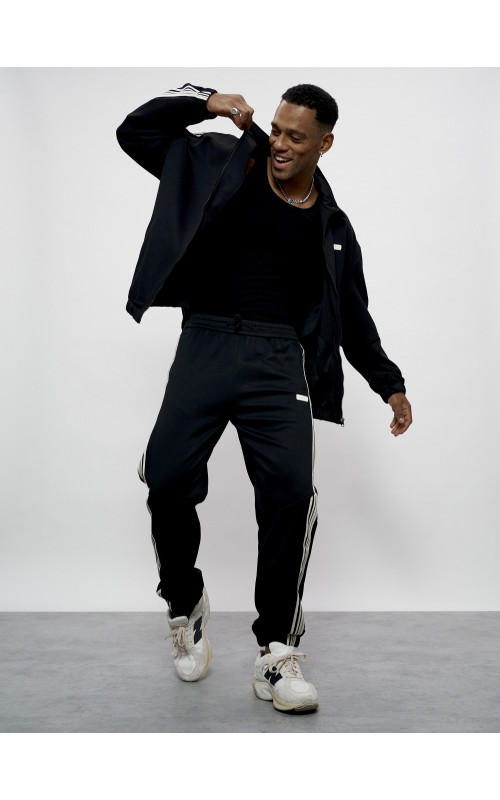 Спортивный костюм мужской оригинал чёрный, для спорта. в Тюмени