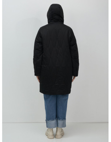 Длинный зимний пуховик для женщин больших размеров.