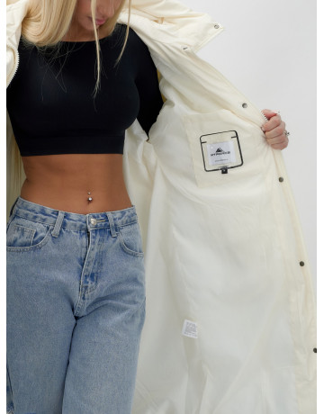 Женская куртка летучая мышь с капюшоном, утеплённая