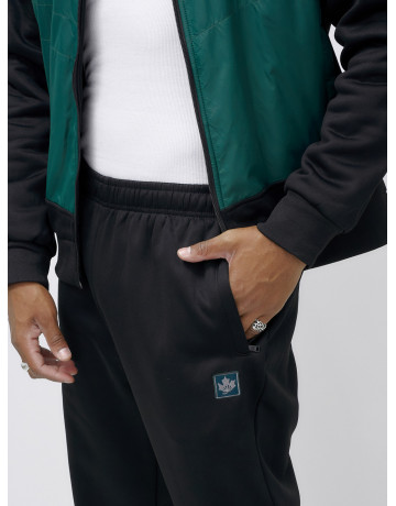 Мужской зимний спортивный костюм с начёсом, зелёный, для активного отдыха в Тюмени