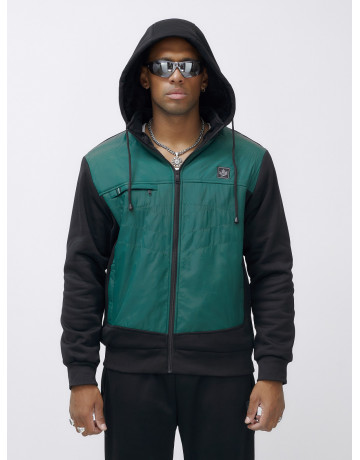 Мужской зимний спортивный костюм с начёсом, зелёный, для активного отдыха в Тюмени