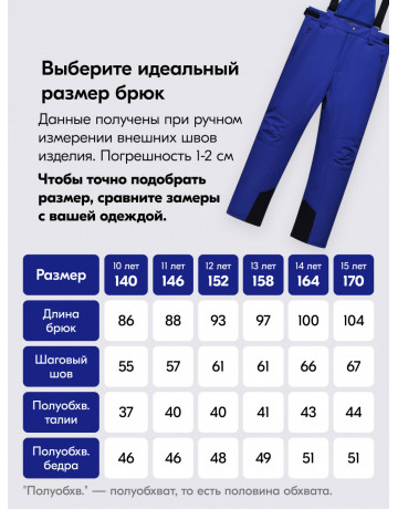 Горнолыжный костюм зимний для мальчика голубого цвета