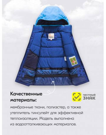 Горнолыжный костюм зимний для мальчика синего цвета