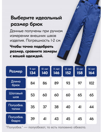 Горнолыжный костюм зимний для мальчика синего цвета