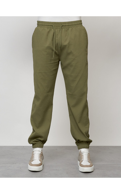 Мужской модный спортивный костюм цвета хаки для активных занятий. в Тюмени