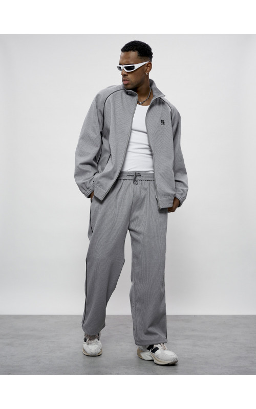 Мужской спортивный костюм серого цвета для спорта в Тюмени