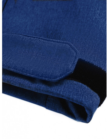 Мужская спортивная парка с капюшоном синего цвета для активного отдыха в Тюмени