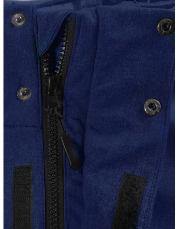 Мужская спортивная парка с капюшоном синего цвета для активного отдыха в Тюмени