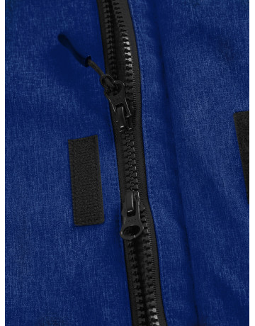 Мужская спортивная парка с капюшоном синего цвета для активного отдыха в Тюмени