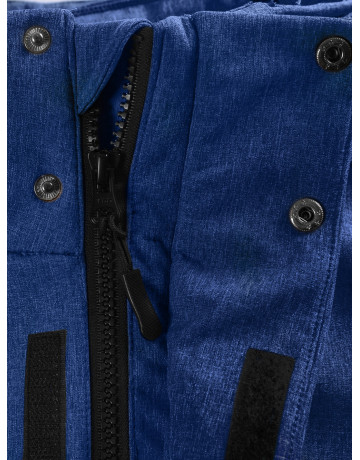 Мужская спортивная парка с капюшоном синего цвета для активного отдыха в Тюмени