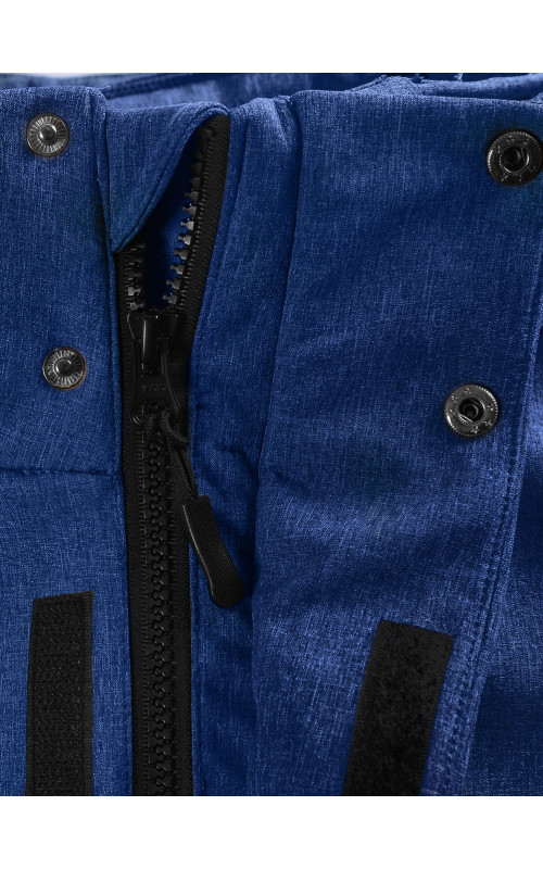 Мужская спортивная парка с капюшоном синего цвета для активного отдыха в Тюмени