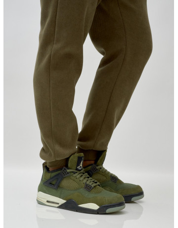 Мужской демисезонный спортивный костюм на флисе, хаки, для спорта. в Тюмени