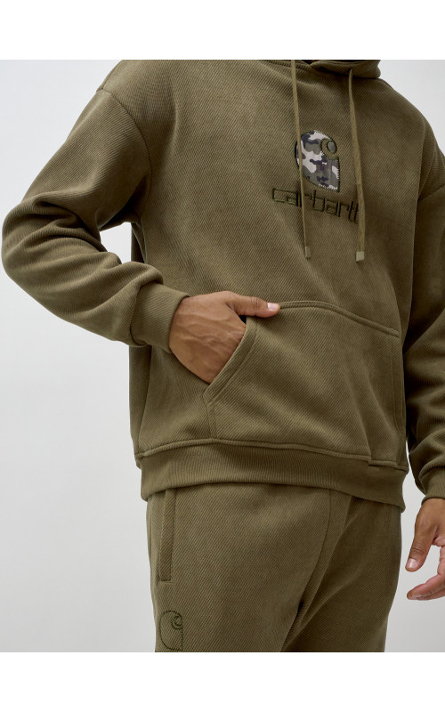 Мужской демисезонный спортивный костюм на флисе, хаки, для спорта. в Тюмени