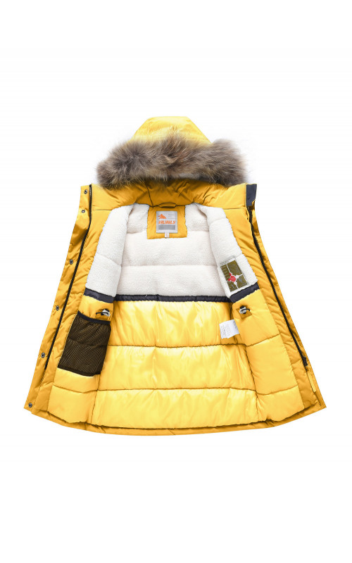 Зимняя детская куртка-парка для девочки.