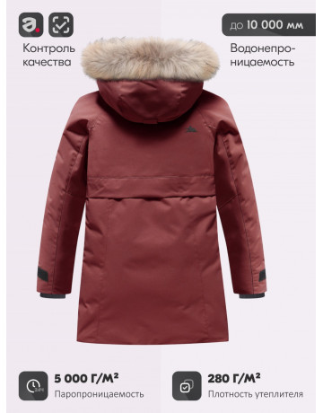 Зимняя парка для девочки-подростка, стильная и практичная.