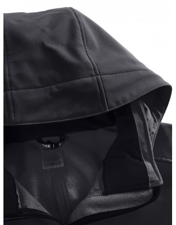 Женская спортивная парка с капюшоном softshell, чёрная, для активного отдыха в Тюмени