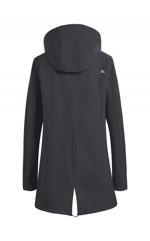 Женская спортивная парка с капюшоном softshell, чёрная, для активного отдыха в Тюмени