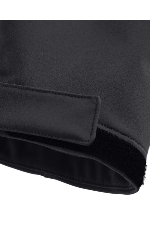 Женская спортивная парка с капюшоном softshell, чёрная, для активного отдыха в Тюмени