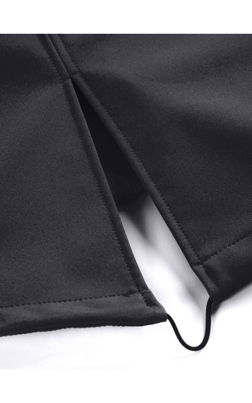 Женская спортивная парка с капюшоном softshell, чёрная, для активного отдыха в Тюмени