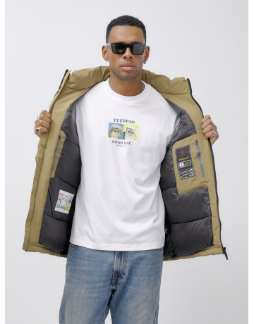 Мужская зимняя куртка большого размера с регулируемым капюшоном