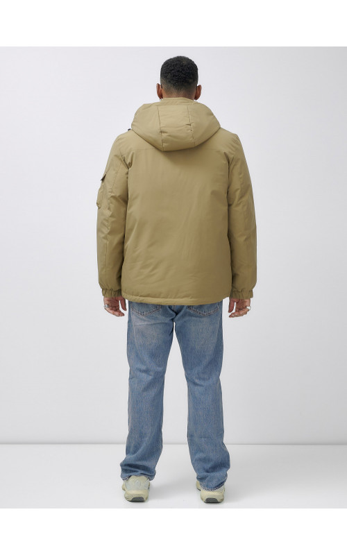 Мужская зимняя куртка большого размера с регулируемым капюшоном