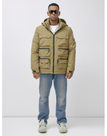 Мужская зимняя куртка большого размера с регулируемым капюшоном