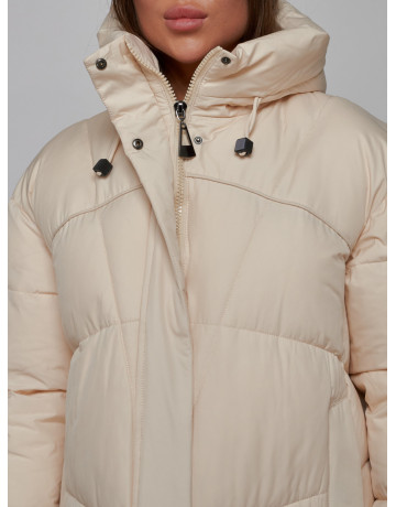 Длинный женский пуховик для зимы