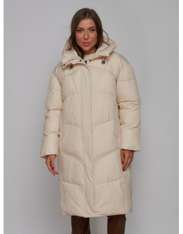 Длинный женский пуховик для зимы