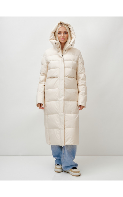 Длинный зимний пуховик для молодёжи