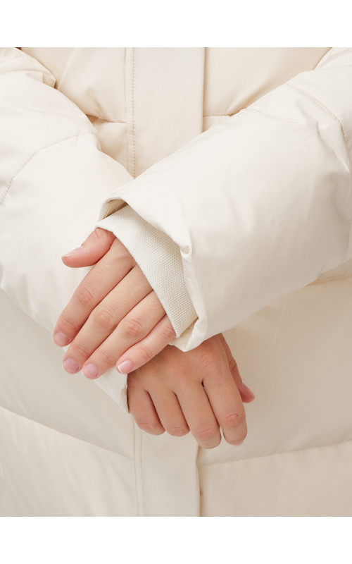 Длинный зимний пуховик для молодёжи