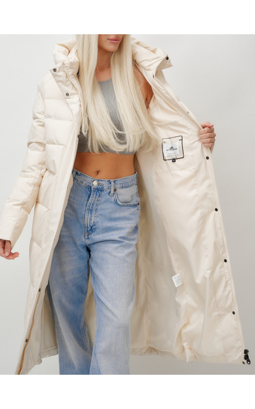 Длинный зимний пуховик для молодёжи