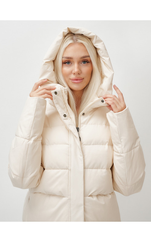 Длинный зимний пуховик для молодёжи