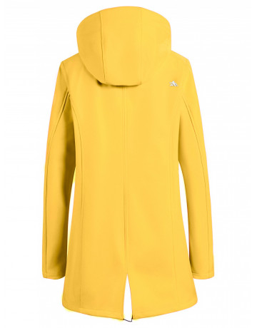 Женская спортивная парка с капюшоном softshell, жёлтая, для активного отдыха в Тюмени