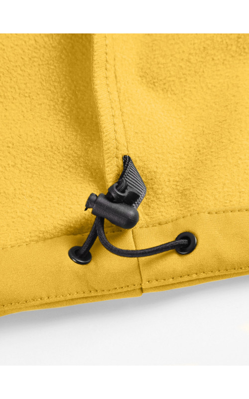 Женская спортивная парка с капюшоном softshell, жёлтая, для активного отдыха в Тюмени