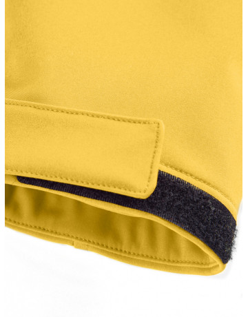 Женская спортивная парка с капюшоном softshell, жёлтая, для активного отдыха в Тюмени