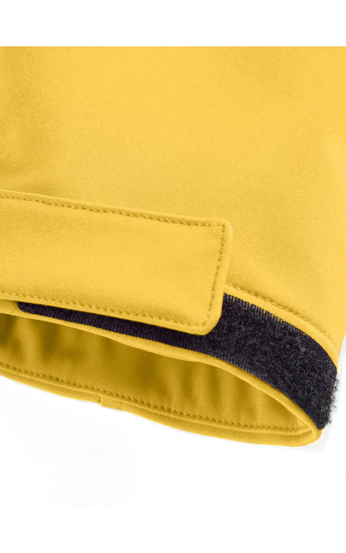 Женская спортивная парка с капюшоном softshell, жёлтая, для активного отдыха в Тюмени