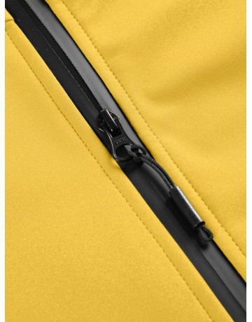 Женская спортивная парка с капюшоном softshell, жёлтая, для активного отдыха в Тюмени