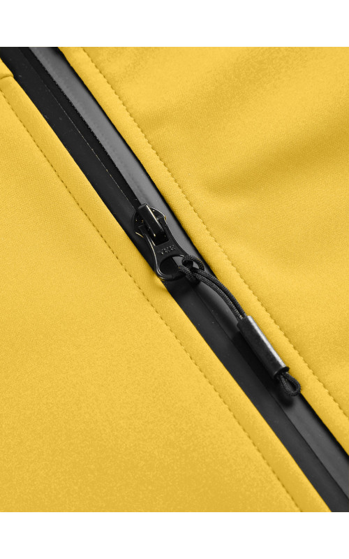 Женская спортивная парка с капюшоном softshell, жёлтая, для активного отдыха в Тюмени