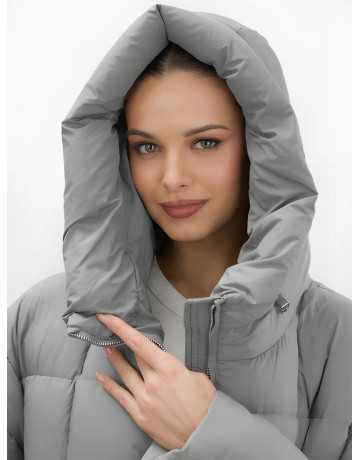 Длинный зимний пуховик для женщин